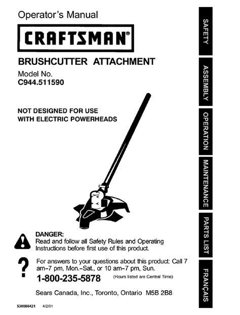 Craftsman 0944.511590 Manual pdf manual